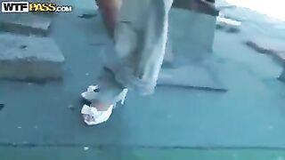 The tourist gave his Pikaper to fuck in the mountains