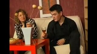 A drunken man was fucked by his mother, who was not against it