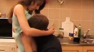Father, being a drunk, fucked his daughter in a real incest