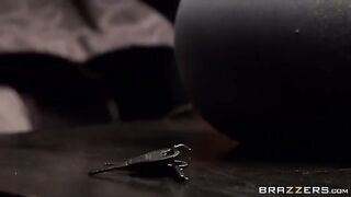 The guy screwed the girl whose legs were tied to the bed