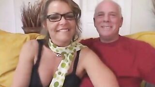 The old grandfather allowed his wife to have sex with a student
