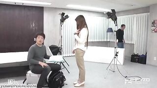 Japanese girl at the casting, she is too shameless to refuse sex