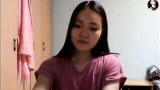 A hot chat with a beautiful Kazakh girl ends with sex