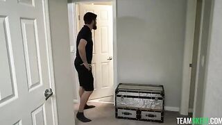 A cute girl has sweet sex with a guy in the bedroom