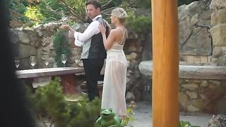 Honeymooners are having a wedded pleasure on honeymoon
