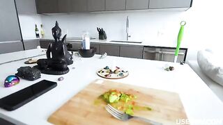 A mother-in-law is a freeuse and she likes to suck cock - POV