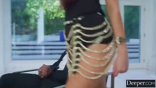 The security guard caught the girl and fucked her hard