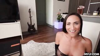 She will be covered in hot sperm, watch the full video
