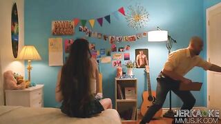 Freshman girl breaks the rule to get fucked by a professor