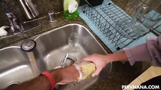 A husband rewarded his wife for her good work with sex