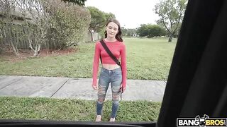 The girl is desperate and willing to do anything for money