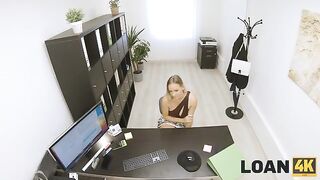 The boss fucked his secretary on the table in the office