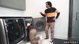 The girl was severely fucked by two lookalikes MILF
