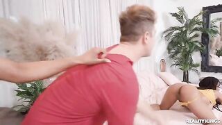 Three-way sex with roommates is the best way to spend time together