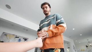 Guy with two cocks fucked two girls in a role play scenario