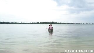 I caught a guy's cock and then we had sex in the outdoor area