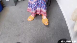 A repeat offender gets caught in a risky move at a store