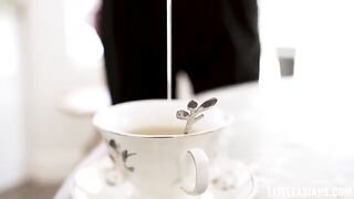 How to succeed with maid uniform sex: an example on the kitchen table