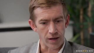 A blonde gets caught by a therapist after stealing