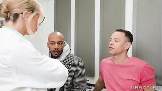 Two girls fucked by a hot doctor and his assistant in a steamy threesome