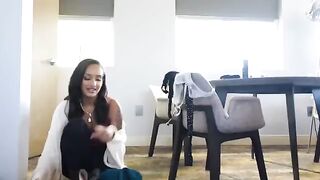 An angelic girl with a sinful nature, caught in a compromising act