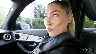 A hot and hungry cop got his cock sucked in the car