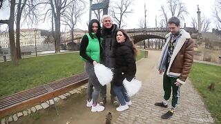 Someone was very lucky today and got a sex with two pretty babes