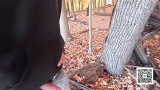 A couple enjoys a passionate walk and sex in the park