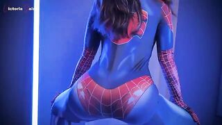 Latex Lingerie Spider-Man Cosplay XXX Parody - Part 1 - Big Ass Latina