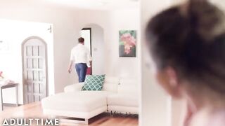 A wife finds her husband masturbating, leading to a rough encounter with Liv Revamped