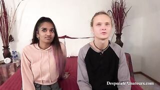 Kama Sutra casting with desperate amateurs for a porn magazine, featuring intense action