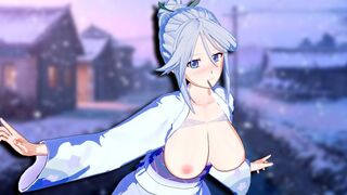 Shirayuki Tsurara from Rosario Vampire Hentai