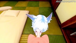 Redo Of A Healer Setsuna Hentai with wolf girl action