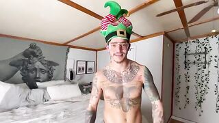 Home Made Christmas Creampie with a busty slut Angelrawww