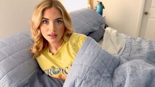 I have a cute stepsister, guess what she woke me up for