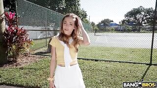 A short-assed girl gets fucked in the ass and other holes in the car