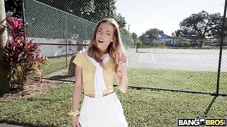 A short-assed girl gets fucked in the ass and other holes in the car