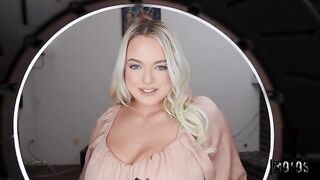 You'd better play with my dick! - the best blowjob from a sexy blonde