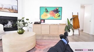 A mom is teaching her son how to have sex