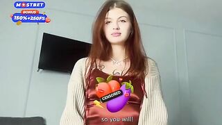 A cute 18-year-old girl seduces her neighbor with a sexy dress