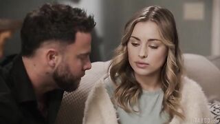 A girl experienced a moment of supreme pleasure with her partner