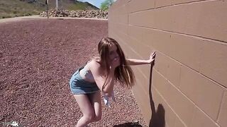 A young girl was caught in a sensual moment by her stepbrother