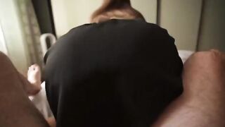 A girl caught me jerking off with her panties and she offered me sex