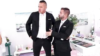 Special purpose Stepdaughters - Group sex with high heels action