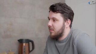 I sucked my roommate's cock and he cummed inside me, a steamy scene reminiscent of the intimate homemade encounters often shared by verified couples on platforms like Kyzdar Net