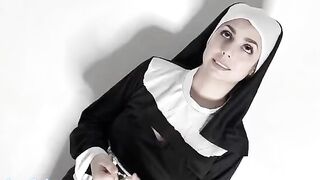 Blasphemous nun's dialogue in Italian, not for the faint-hearted