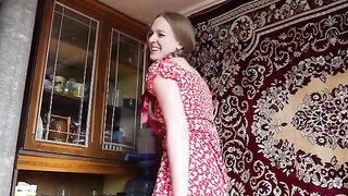 A hot blonde is always sexually attractive in the village