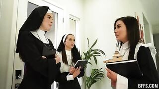 The object of all nuns' lust is a four-part hardcore sex video