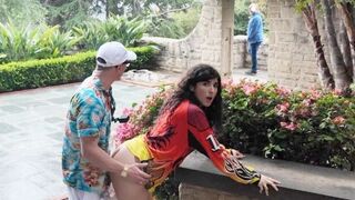 Sexual tourists check out historic sites and fuck local girls