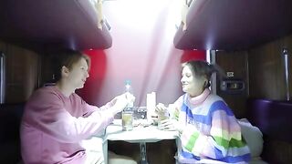 I saw a hot chick in the compartment, so I fucked her